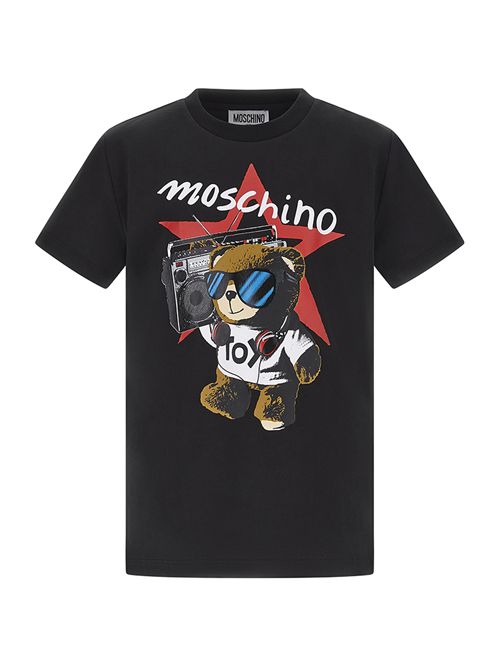 T-shirt nera MOSCHINO | HXM04K60100