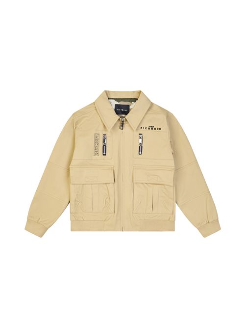 Giubbino con zip RICHMOND | RBP25173GBBEIGE