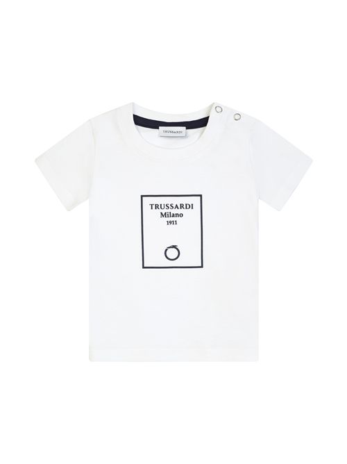 T-shirt bianca TRUSSARDI | TIP25046TSBIANCO