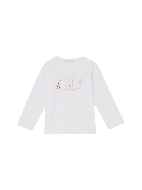 T-shirt logo rosa LIUJO | KA606110601