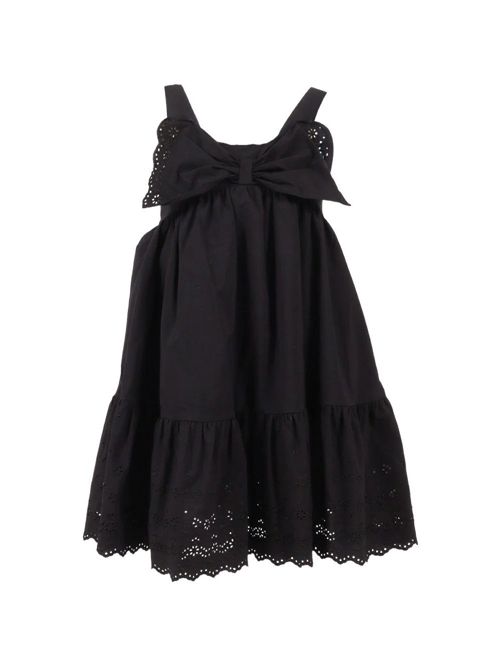 Abito Fiocco nero MONNALISA | 17G9020050