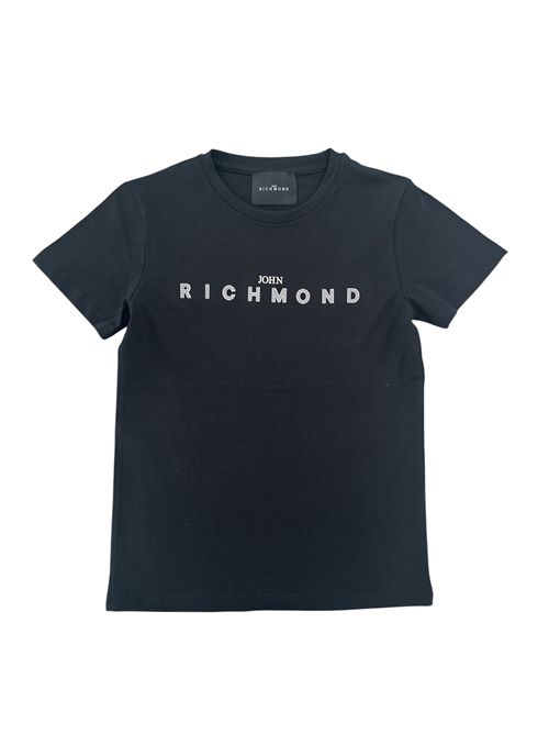 T-shirt logo nero RICHMOND | RBP26008TSNERO