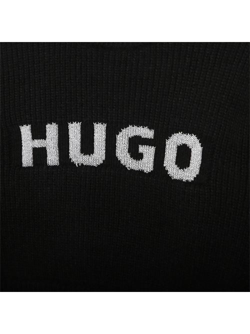 Maglia nera con logo HUGO | G15115NERO