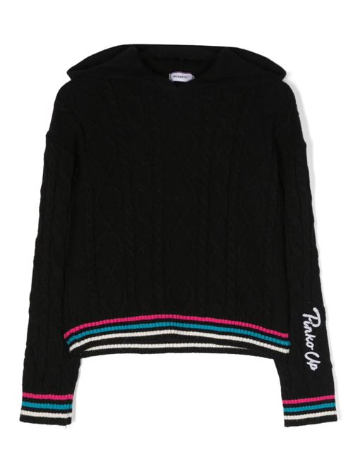 Maglia intrecciata con logo PINKO | F3PIJG273110