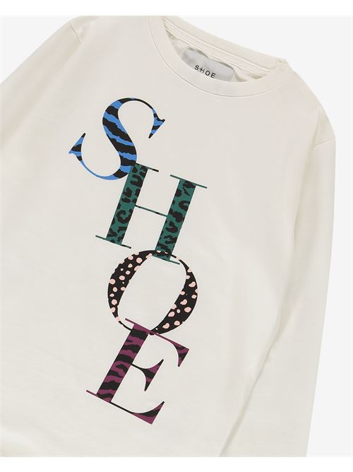 T-shirt con logo SHOE | TONYA2448BIANCO