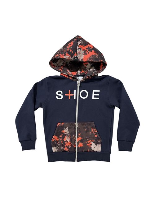 Felpa con cappuccio SHOE | ZAIB0402BLU