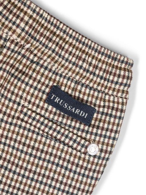 Pantalone pied-de-poule TRUSSARDI | TIA23092PAMARRONE