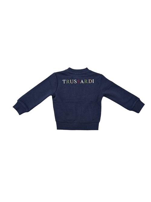 Felpa con zip TRUSSARDI | TIA23137FEBLU