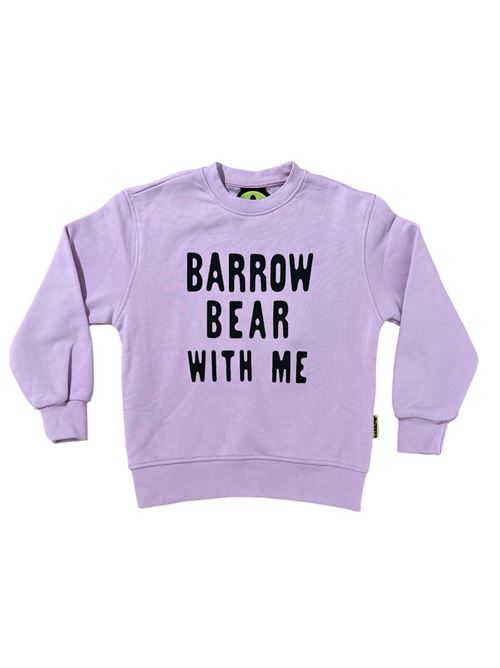 Felpa a girocollo rosa BARROW | F4BKJUSW062BW014
