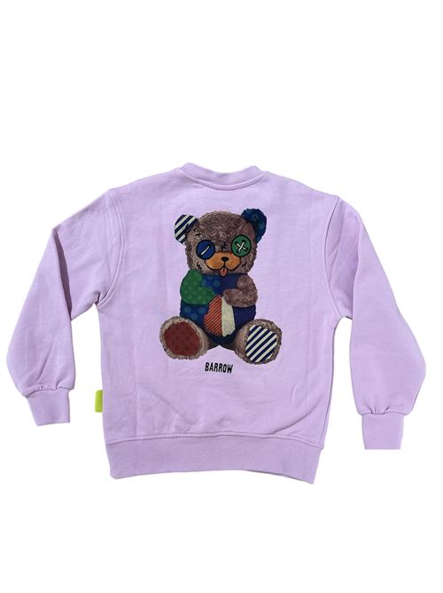 Felpa a girocollo rosa BARROW | F4BKJUSW062BW014
