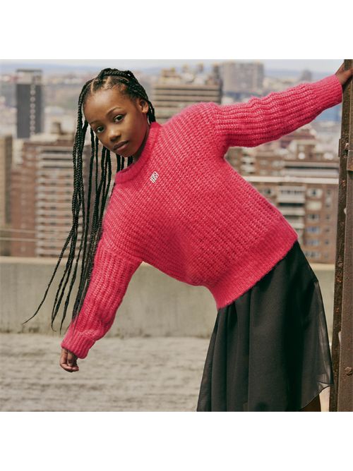 Maglia fucsia DKNY | D62383FUCSIA