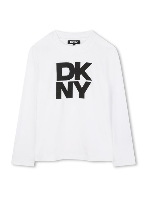 T-shirt con logo DKNY | D62457BIANCO