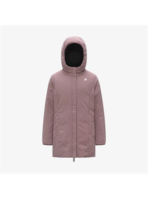 Piumino reversibile nero e rosa K-WAY | K11517WBBM