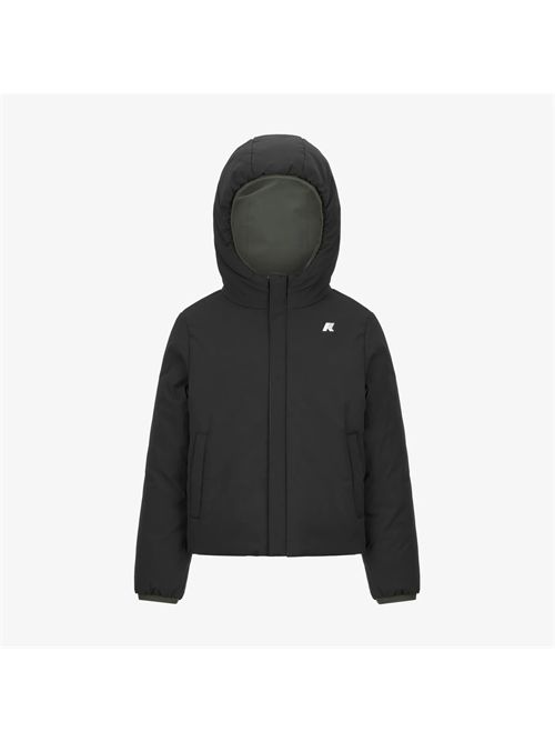 Piumino reversibile verde nero K-WAY | K71337WAGQ