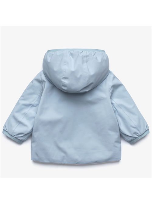 Piumino reversibile celeste e bianco K-WAY | K71338WBBF