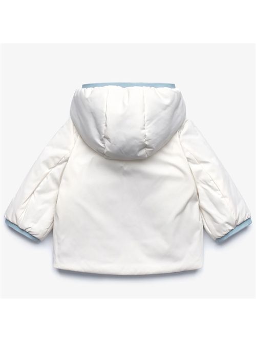 Piumino reversibile celeste e bianco K-WAY | K71338WBBF
