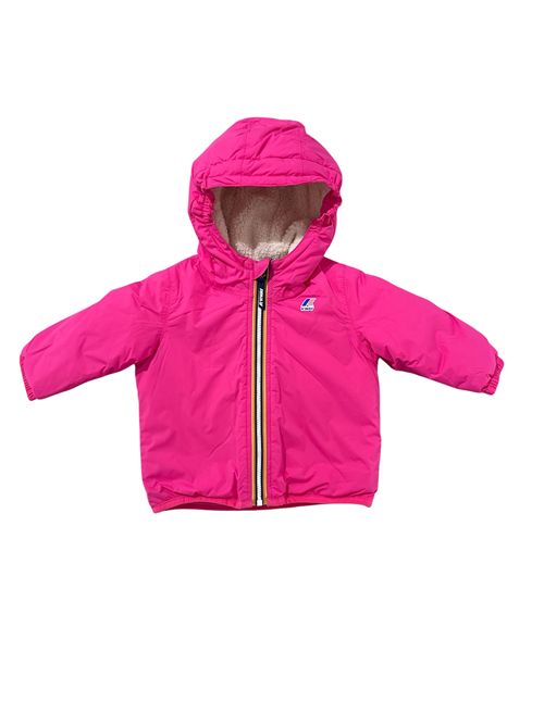 Piumino orsetto fucsia K-WAY | K7142RW-Z11