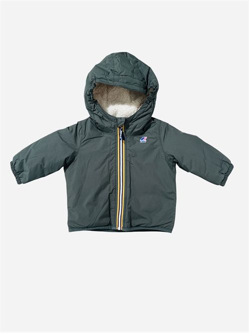 Piumino orsetto verde K-WAY | K7142RWWMR