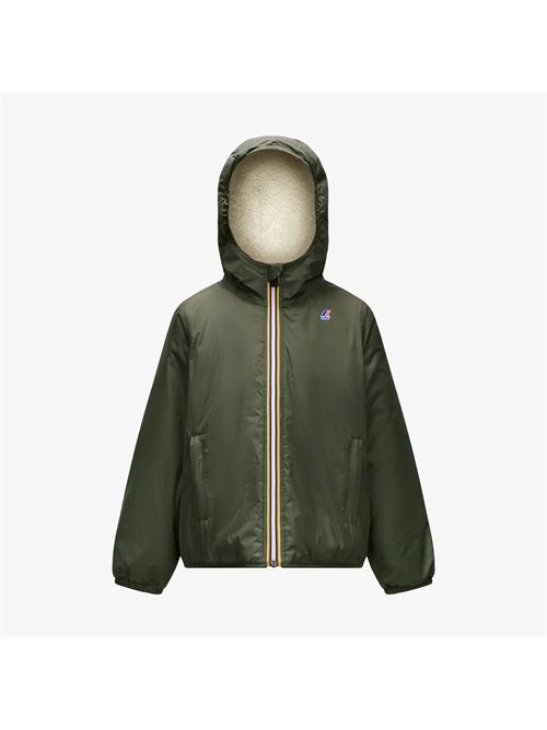 Piumino orsetto verde K-WAY | K7142TWWMR