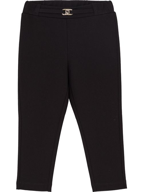 Pantalone nero con logo LIUJO | KF503922222