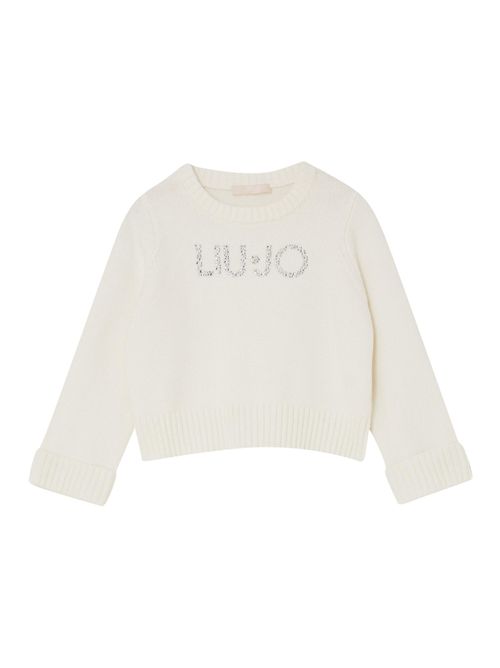 Maglia bianca con logo LIUJO | KF505510602