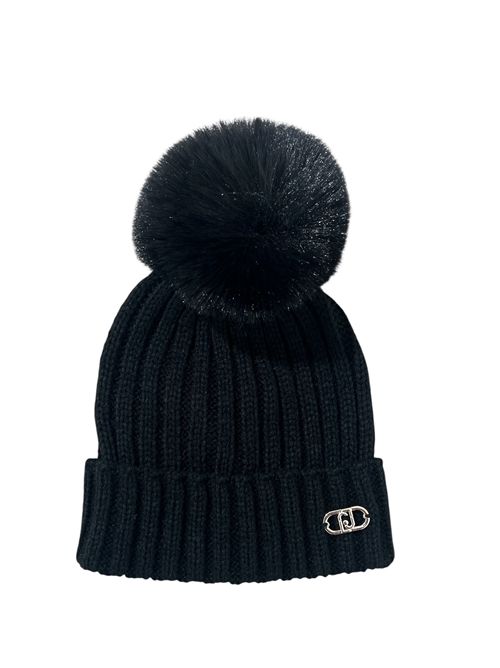 Cappello nero pon pon LIUJO | KF509922222