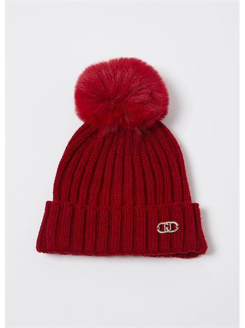 Cappello rosso pon pon LIUJO | KF509991656