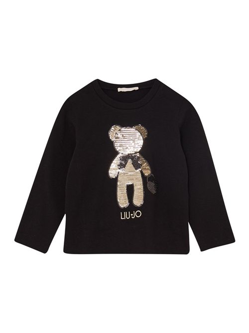 T-shirt nera LIUJO | KF5117M9957