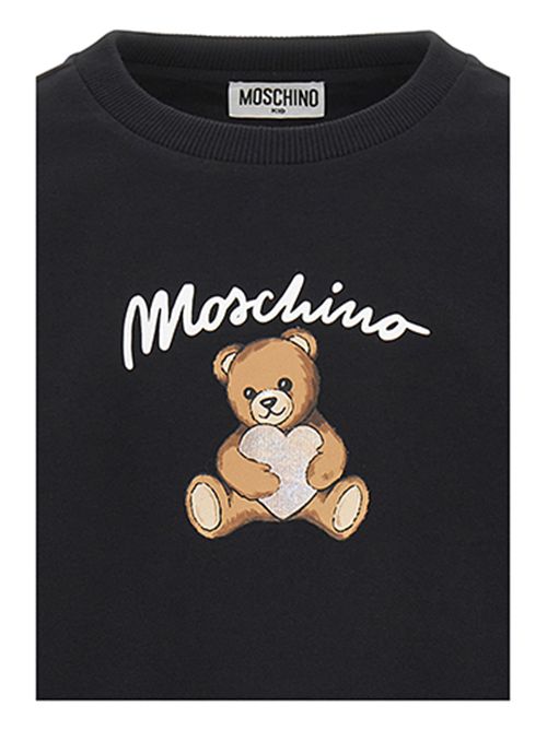 Felpa a girocollo nera Teddy MOSCHINO | HDF06E60100