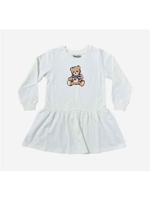 Abito bianco con teddy MOSCHINO | HDV0H710063