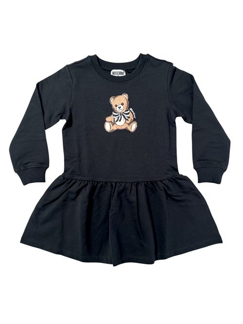 Abito nero con teddy MOSCHINO | HDV0H760100