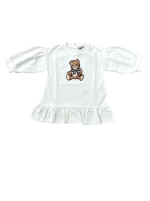 Abito teddy bianco MOSCHINO | MDV0CW10063