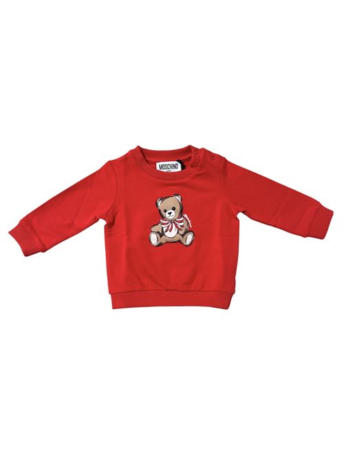 Felpa rossa con Teddy MOSCHINO | MFF02K50109