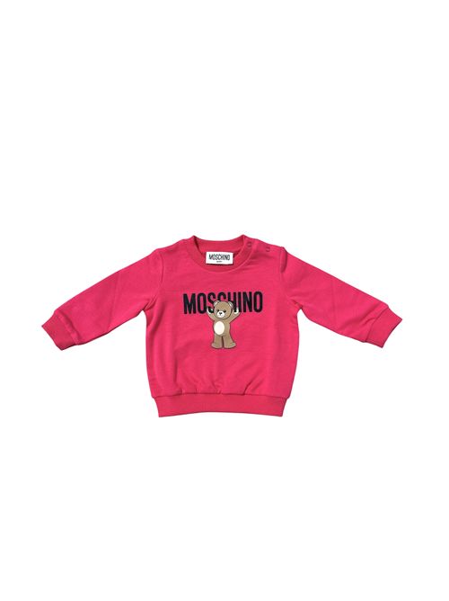 Felpa fucsia con logo MOSCHINO | MNF06050541