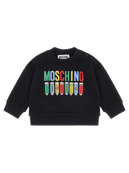 Felpa con logo colorato MOSCHINO | MUF06260100