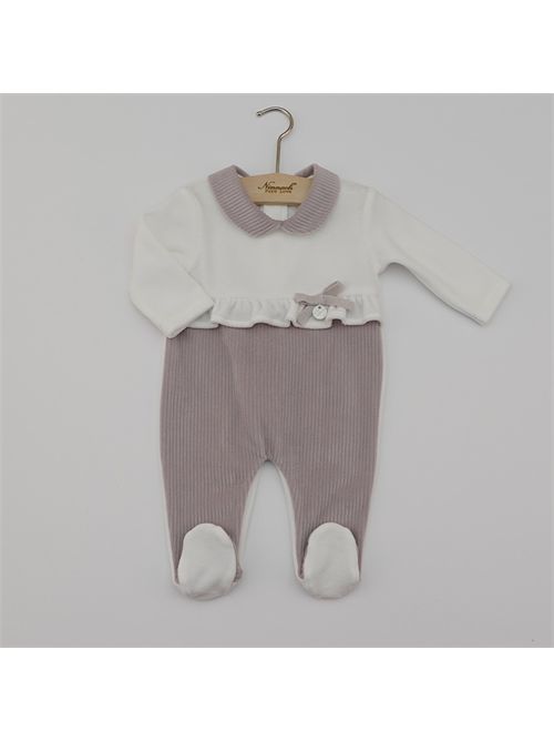 Tutina intera bianca e rosa NINNAOH | I25PLT30SVE01P04