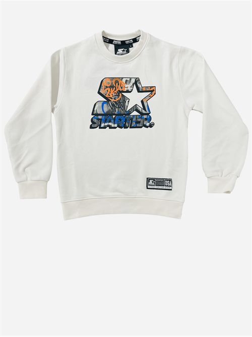 Felpa logo bianca STARTER | ST5-1484PANNA