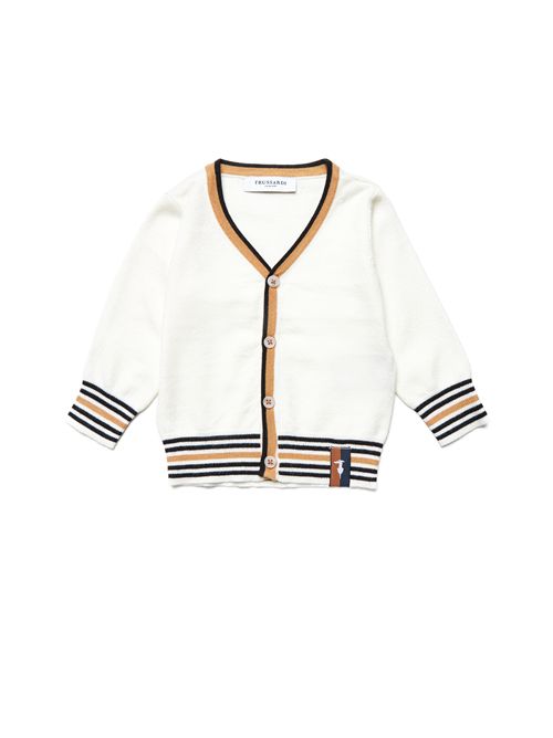 Cardigan bianco TRUSSARDI | TIA25078CDBIANCO