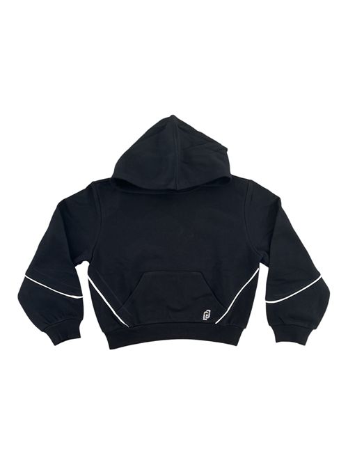 Felpa nera cappuccio LIUJO | GF601622222