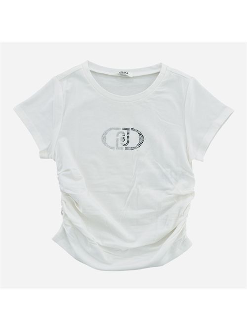 T-shirt bianca logo
