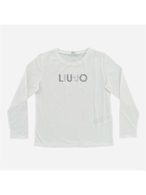 T-shirt bianca logo