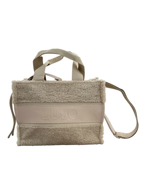 Borsa beige logo