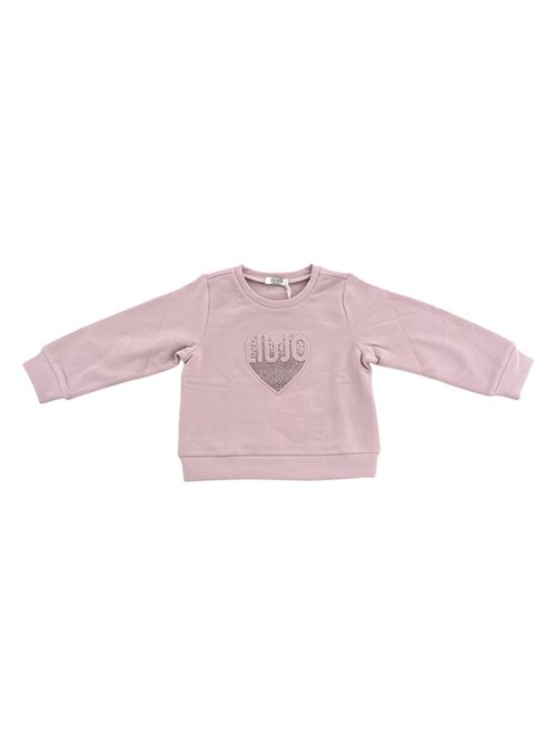 Felpa lilla logo LIUJO | KF6023L9406