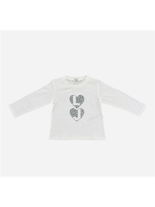 T-shirt bianca logo LIUJO | KF606410602